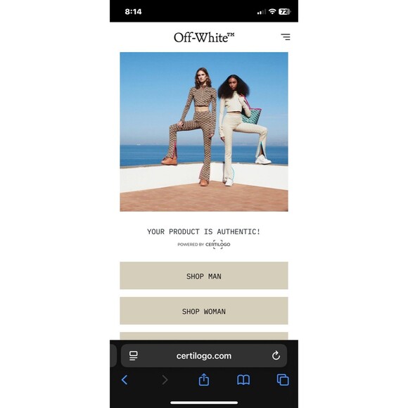 *AUTHENTIC* Off-White Womens Laundry Cargo Sweat Pant in Lilac Pockets Oversized - Picture 13 of 13